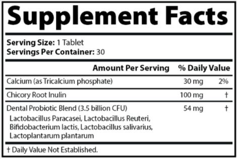 Dental Defender Supplement facts